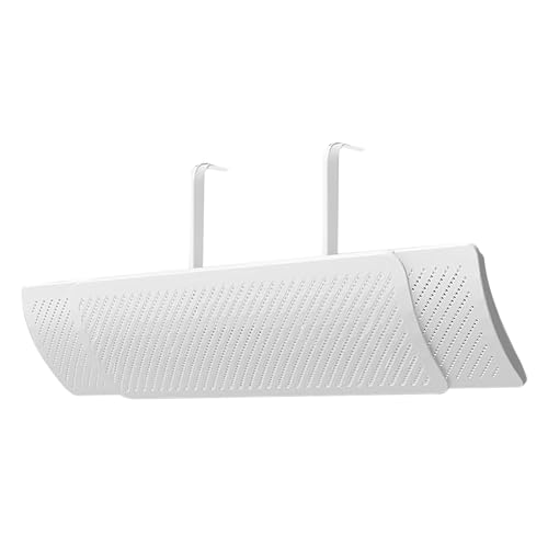 Griglia di ventilazione regolabile, 17 x 3 x 58 cm, design con griglia estensibile, materiale PP, reindirizzamento del flusso d'aria per camera da letto, migliora comfort ed efficienza