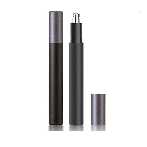 CCWQ LPCMLS Ear and Nose Hair Trimmer Clipper - Painless Eyebrow and Facial Hair Trimmer for Men and Women, Battery-Operated, Waterproof Dual Edge Blades for Easy Cleansing(Black)