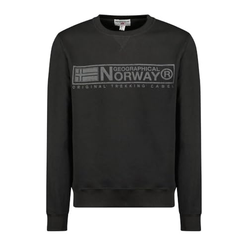 Geographical Norway Sudadera Negra Hombre Gantoine, Negro , L