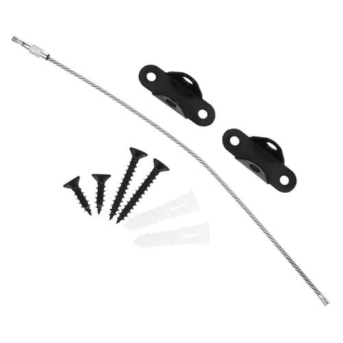 Totority 2セット家具用アンカー 壁面固定ストラップ 棚 ドレッサー キャビネット転倒防止対策 ベビープルーフ