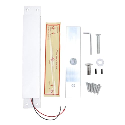 280KG Electric Magnetic Lock, Aluminum Alloy Electromagnetic Lock, Suitable for Various Doors, DC12V NC Mode, for OutSwinging Door Access Control System, Single Door