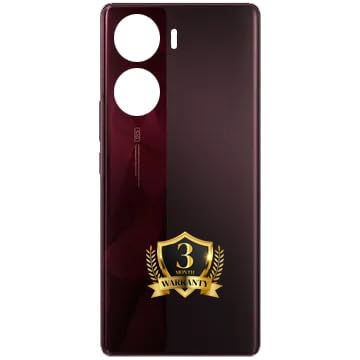 Image of GIFFEN 100% OG Mobile Back Panel Back Glass Mobile Compatible with Vivo V29E (Artistic Red) | with Logo & 3 Months Warranty
