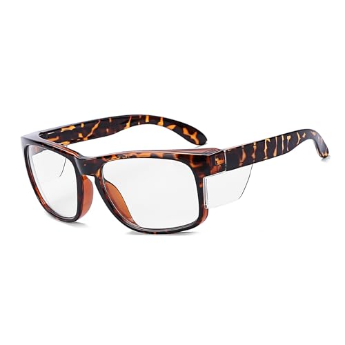 BEASVFE ANSI Z87.1 Safety Glasses Anti Fog - 99.9% UV Protection, Wraparound...