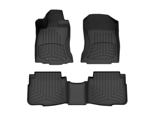 WeatherTech FloorLiner HP Custom Fit Floor Mats for Subaru Legacy Outback 1st & 2nd Row (441583-1-2IM) Black