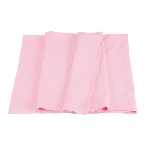 Image of MECCANIXITY 39 inch Elastic Cuffs Ribbed Trims Cotton Fabric Knit Rib Stretch Tape Cuff Sleeve Waistband for Sewing, 12 inch Wide Pink