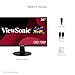 ViewSonic VA2447-MHU 24 Inch Full HD 1080p USB C Monitor with Ultra-Thin Bezel, FreeSync, 100Hz, Eye Care, HDMI, VGA Inputs for Home and Office