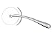 OTRON Premium Pizza Cutter Wheel (Set of 1), Silver