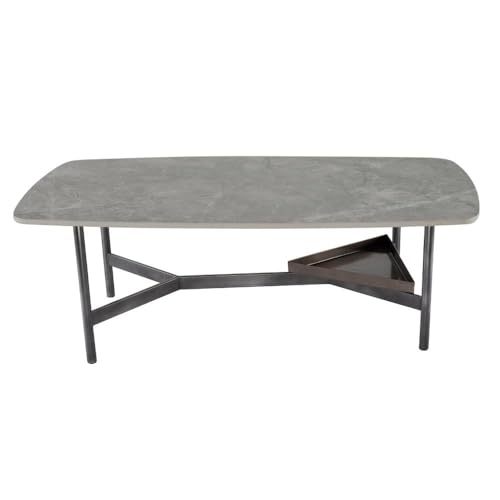 Image of Wakefit Center Table | 1 Yr Warranty | Coffee Table for Living Room Wooden, Tea Table for Living Room Wooden, Sofa Table, Free Installation from Brand, Modern Multi-Functional & Wobble-Free(Malbr)