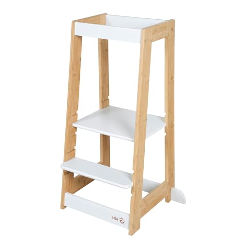 roba Lernturm nach Montessori - Sicherer Tritthocker für Kinder - Ideal...