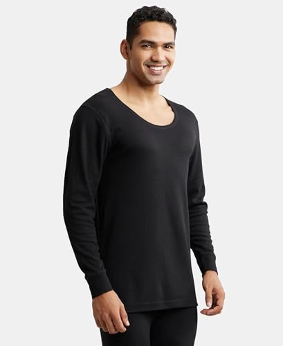 Image of Jockey 2404 Men Extra Warmth Super Combed Cotton Rich Full Sleeve Thermal Set with StayWarm Technology