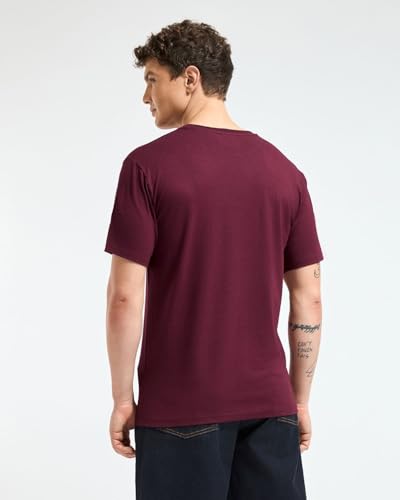 Image of Wellbi Bamboo Men's Tshirt - Ultra-Soft, Breathable & Sustainable | Premium Cotton Blend for Supreme Comfort | Stylish & Eco-Friendly T-Shirt for Men | Tshirt Men Cotton