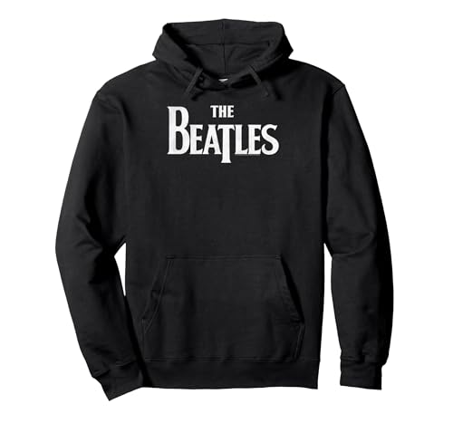 The Beatles - Classic Logo Pullover Hoodie, Adult Unisex, Black, Medium