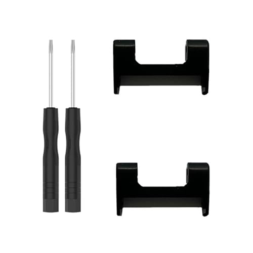 Cwoncongoin Black Watch Replacement Part 1 Pair Metal Watch Band Connector With Screwdriver Accessories