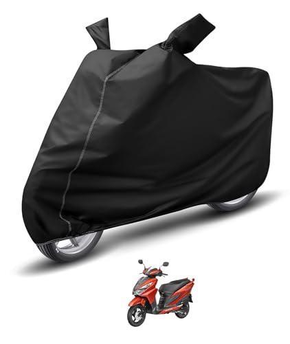 Image of Auto Hub Waterproof Scooty Cover Compatible with Grazia Dustproof, UV Protection Two Wheeler Scooty Grazia Cover - Black