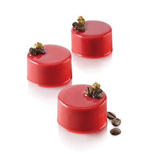 Silikomart 26.119.00.0060 SF119 Moule Forme Cylindre 8 Cavités Silicone Terre Cuite