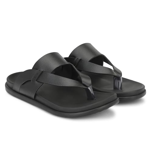 Image of Centrino Sandal for Men | Grip Insole for Stability | Modern slipper Look with Straps | Comfortable Casual look sandal for Men's (9281)