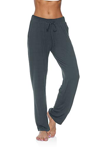 Image of DIBAOLONG Womens Yoga Pants Wide Leg Comfy Drawstring Casual Loose Straight Leg Lounge Pants Workout Running Sweatpants