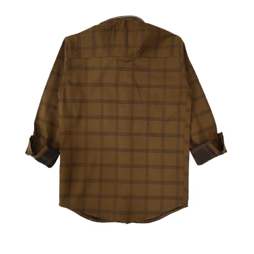 Image of Rocket Science Boy's Casual Regular-Fit Cotton Checked Long Sleeves Shirt.