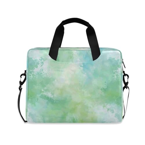 Bolso portatil para laptop 15.6 pulg acuarela verde claro miniatura 1