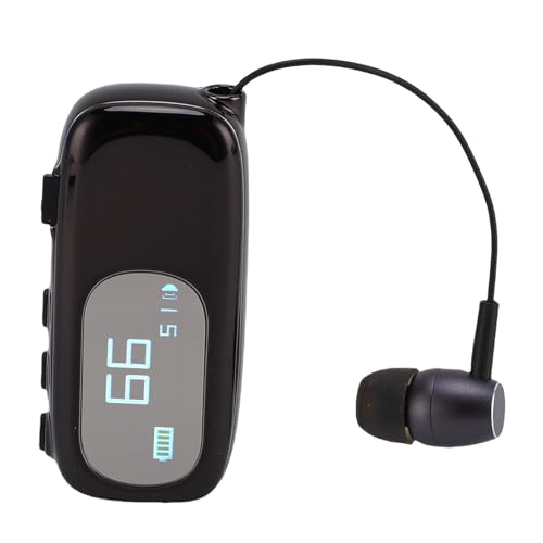Audífono Bluetooth Retráctil con Pantalla LCD y Alerta Vibratoria miniatura 5