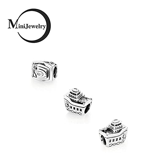 Cruise Ship Charm for Bracelets Holiday Vacation Travel Charm Sterling Silver2