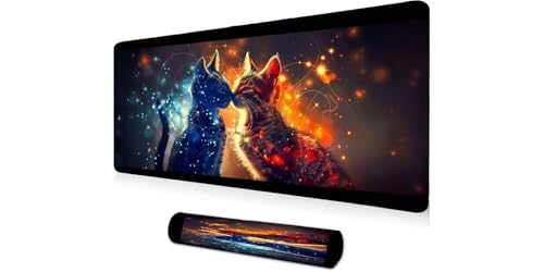 Tapis de souris XXL chatons brillants un cadeau idéal pour gamer