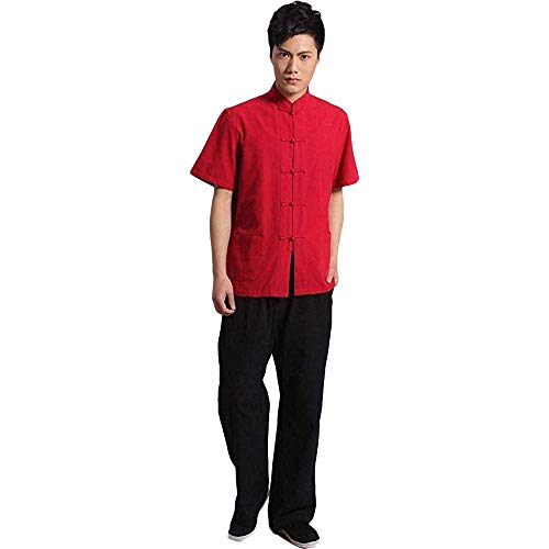 ZooBoo 100% Cotton Short Sleeve Kung Fu Shirt – Traditional Chinese Martial Arts Top for Men & Women2