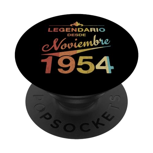 70 cumpleaños Nacido en Noviembre de 1954 Vintage 70 años PopSockets PopGrip Intercambiable