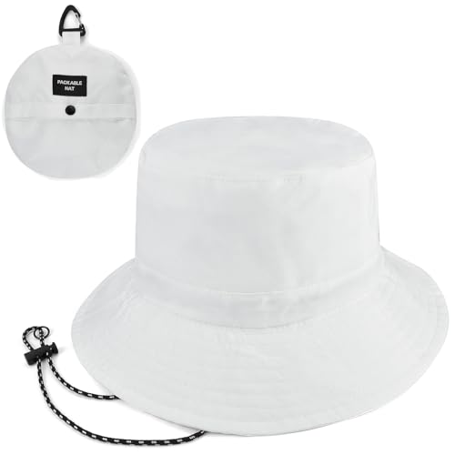 [EINSKEY] サファリハット メンズ レディース UVカット UPF50+ 防水 折りたたみ コンパクト 登山 アウトドア 日よけ帽子 軽量 あご紐付き