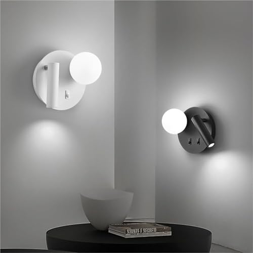 Lampe de Chevet Led et Spot Pivotant Blanc pour Lecture Confortable dans la Chambre - 4