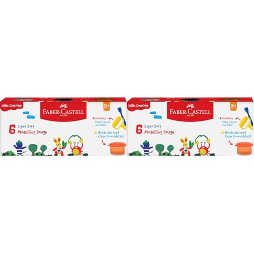 Image of Little Creatives 6 Super Soft Modelling Dough (Pack of 2)