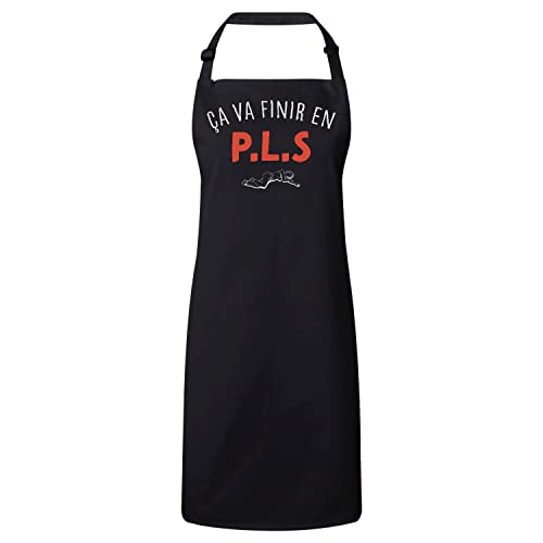 Tablier cuisine Ca Va Finir En PLS protégez vos habits des taches d'alcool