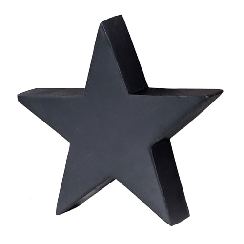 levandeo Deko-Stern Holz 20cm Schwarz Mango Deko Tischdeko Mangoholz...