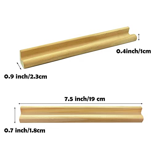 Set de 12 soportes de madera para fichas Scrabble miniatura 3