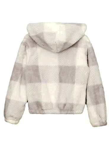 Kaerm Girls Boys Fuzzy Sherpa Hoodie Pullover Fleece Hooded Sweatshirt Warm Jacket Top for Kids2