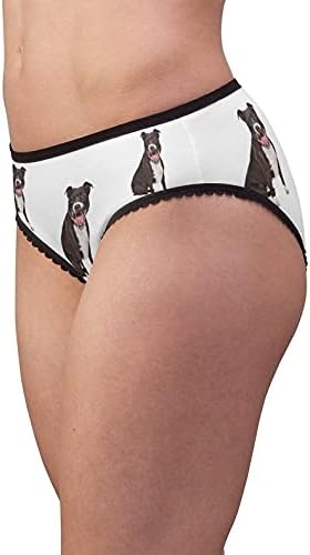 DogsMakeMeHappy Staffordshire Bull Terrier Panties, Staffordshire Bull Terrier Underwear, Briefs, Cotton Briefs