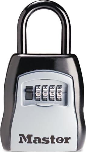 Master Lock Portable Key Lock Box, Combination Lock Box Holds 5 Keys 5400EC