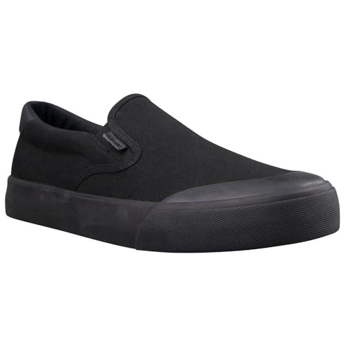 Lugz Mens Clipper Protege Classic Slip On Sneakers Shoes Casual - Black - Size 7.5 M2