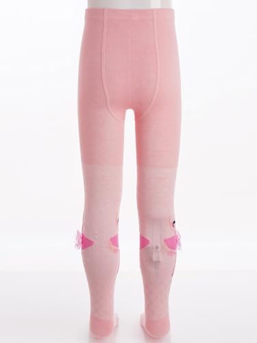 JEATHA Kids Girls Leggings Cute Ballerina Jacquard Tights Footed Pantyhose for Ballet Dance Performance3