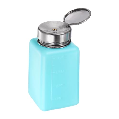 sourcing karta Lösningsmedel alkohol dispenser 200 ml (6,7 oz) tryckbar vätskedispenser pump med tätning rostfritt stål lock för aceton rengöringsmedel polermedel borttagare blå