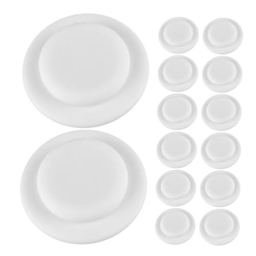Vaguelly 15個 ミルク保存カップ漏れ防止ガスケット ケフィア粒 水筒のラベル メイソンジャーの発酵蓋 ベビーウォーターカップシールリング シリコンこぼれ止め 白い 食品グレードのシリコーン