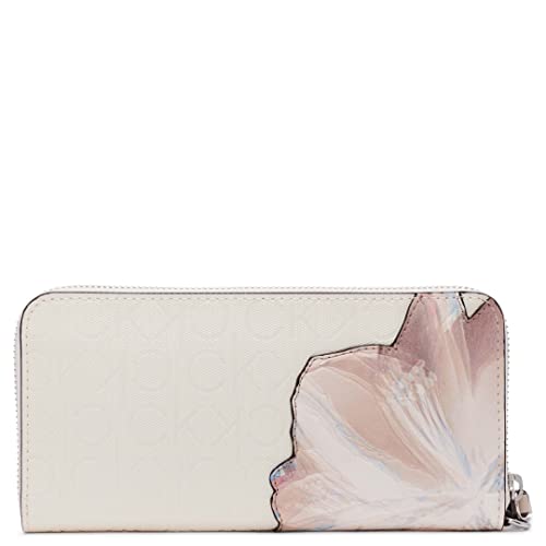 Image of Calvin Klein Key Item Saffiano Continental Zip Around Wallet with Wristlet Strap