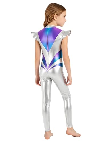 Traje de robot con bloques de color brillante y diseño de mono espacial unitalla 4