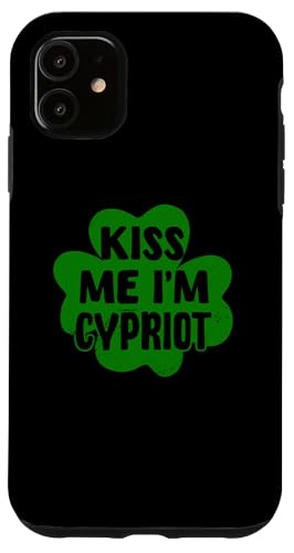 Kiss Me I'm Cypriot t@j[LvX pgbN̓ RX`[ X}zP[X iPhone 11 p