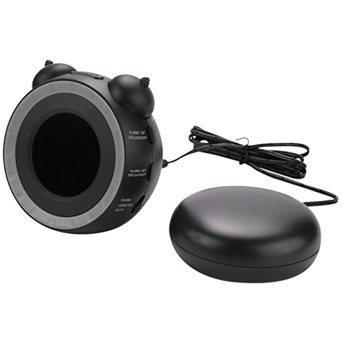 Ocnvlia RéVeil Double Puissant avec Agitateur de Lit, RéVeil Vibrant Convient pour Gros Dormeurs ou Malentendants, Port de Charge USB