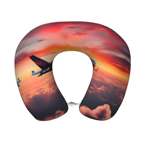 Almohada de viaje de espuma viscoelástica negra miniatura 1