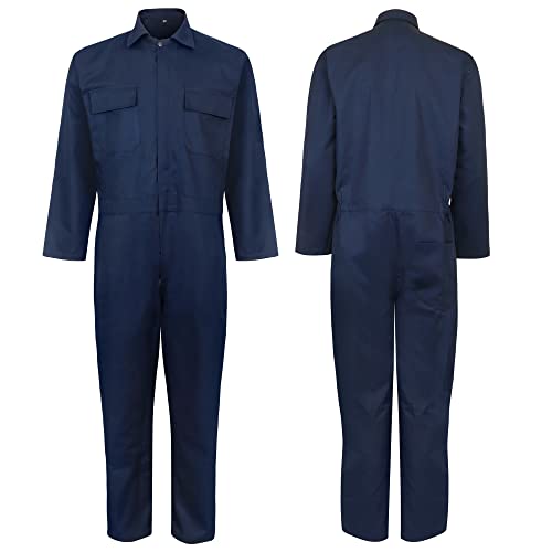 Combinaison de mécanicien homme bleue contre l'usure des vêtements