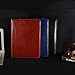 Enyuwlcm A4 PU Leather Padfolio with Zipper Zippered Portfolio with Clipboard for Resume Suitable for Men Women (Brown)