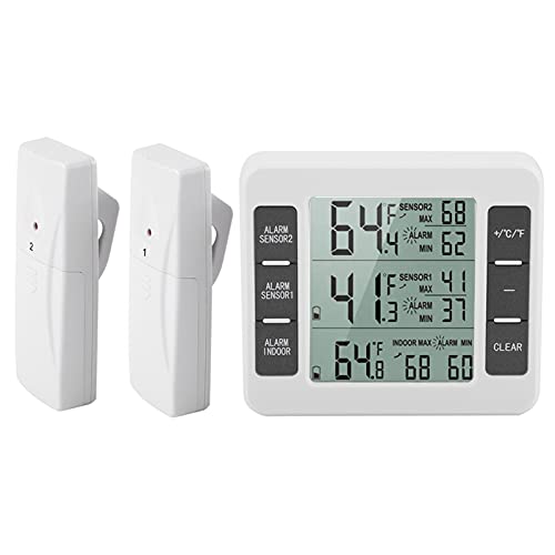 Thermomètre de réfrigérateur enregistreur min max avec écran LCD de cuisine