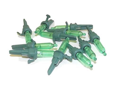 10 Bombillas LED Verdes 3.4V para Luces de Navidad